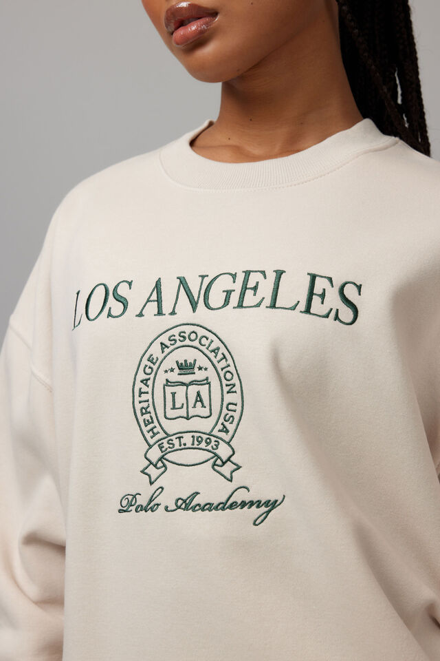 Original Crew Neck Sweater, LIGHT STONE/LOS ANGELES