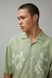 Keith Haring Shirt, LCN KEI WARM SAGE/KEITH HARING EMBROIDERY - alternate image 4