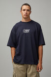 Heavy Weight Box Fit Graphic Tshirt, NAVY/GOLDMAN S GROCER - alternate image 1