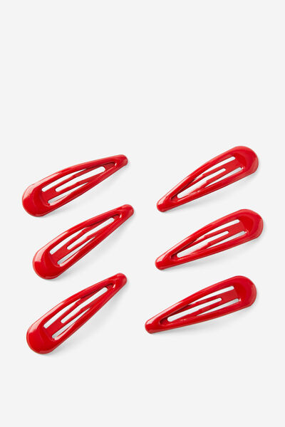 Red Hair Clips, RED