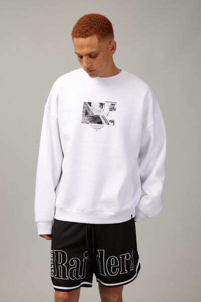 Baggy Unified Crew, WHITE/BROOKLYN