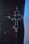 Mega Baggy Jean, RITUAL BLACK/CROSSES - example image 2