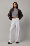 Relaxed Wide Leg Trackpant, SILVER MARLE - alternate image 1