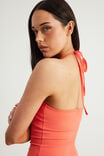 Snatched Halter Top, CORAL - example image 4