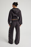 Wide Waistband Trackpant, WASHED BLACK/EYELET - example image 3