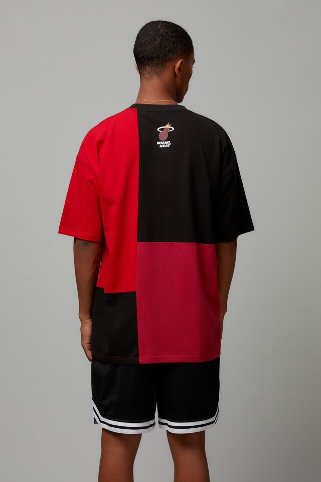 NBA Miami Heat logo flame print long sleeved t-shirt