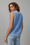 Paul Frank Oversized Knit Vest, LCN PAU MAYA BLUE/PAUL FRANK - alternate image 3