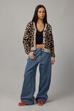 Freya Leopard Knit Cardigan, LEOPARD - alternate image 2
