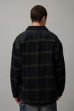 Street Flannel Shirt, BLACK KHAKI CHECK - alternate image 5