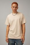 Relaxed Fit Basic T Shirt, BEIGE - alternate image 1