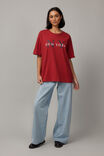 Baggy Graphic Tee, VINTAGE RED / NEW YORK - alternate image 1