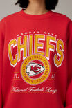 Lcn Nfl Classic Crew Neck Sweater, LCN NFL WASHED LYCHEE/CHIEFS - alternate image 4