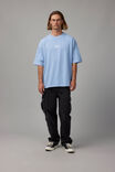 Heavy Weight Box Fit Graphic Tshirt, UC CAROLINA BLUE/NY BADGE - alternate image 2