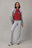High Waisted Flare Pull On Pant, GREY MARLE - alternate image 1