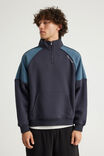 Half Half Quarter Zip, HH NAVY BLAZER/SPORT - example image 1