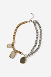 Mixed Metals Necklace, GOLD AND SILVER - example image 1