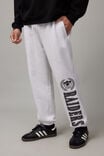 Nfl Relaxed Trackpant, LCN NFL SILVER MARLE/RAIDERS SCRIPT EMB - alternate image 2