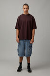 Heavy Weight Box Fit Graphic Tshirt, WASHED WINE/TRIBECA - alternate image 2