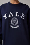 Lcn College Crew Neck Sweater, LCN YAL NAVY/YALE - alternate image 4