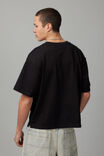 Boxy Cropped Tshirt, BLACK - alternate image 3