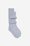 Slouchy Fashion Sock, GREY MARLE - alternate image 3