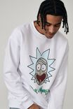 Oversized Lcn Rick And Morty Crew, LCN CAR WHITE/RICK AND MORTY PROFILE