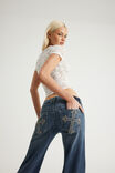 Twin Peak Bootcut Jean, LUNA INDIGO/PKT EMB - example image 3