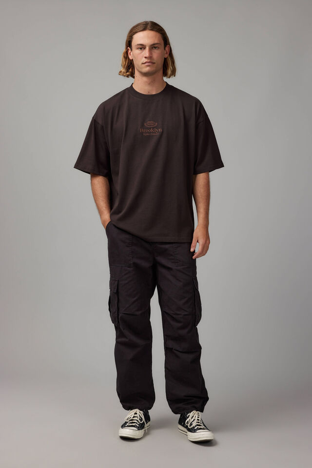 Heavy Weight Box Fit Graphic Tshirt, UC CHOC TORTE/BROOKLYN TONAL