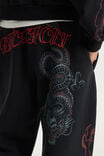 Baggy Trackpant, NTN WASHED BLACK/DRAGON - example image 2