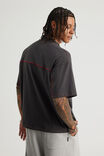 Half Half Box Fit Panelled Graphic Tshirt, HH SLATE/ESCALADE - example image 3