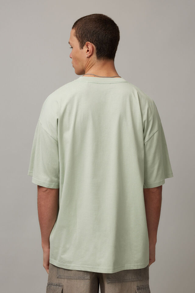 Half Half Oversized T Shirt, HH SEAFOAM/HALF HALF PLANT