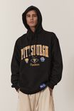 Oversized College Hoodie, LCN PIT BLACK/PITTSBURGH COLLEGE