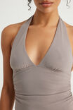 Soft Washed Halter Top, MUSHROOM - example image 4