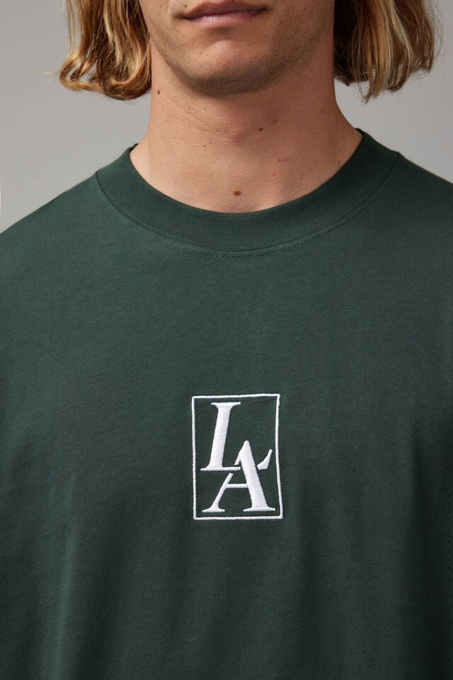 Box Fit Unified Tshirt, UC IVY GREEN/LA BADGE