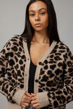 Freya Leopard Knit Cardigan, LEOPARD - alternate image 4