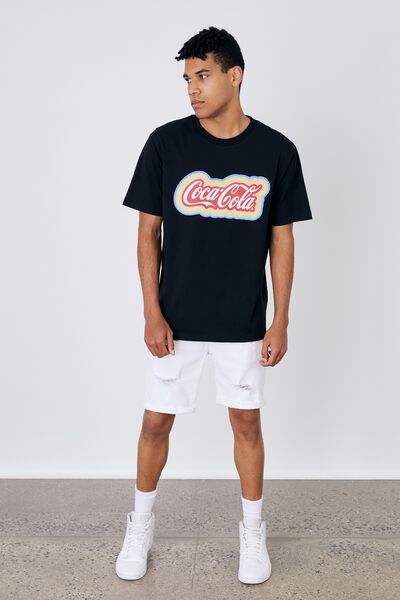 Regular Pop Culture T Shirt, LCN COK BLACK/COKE VIBE