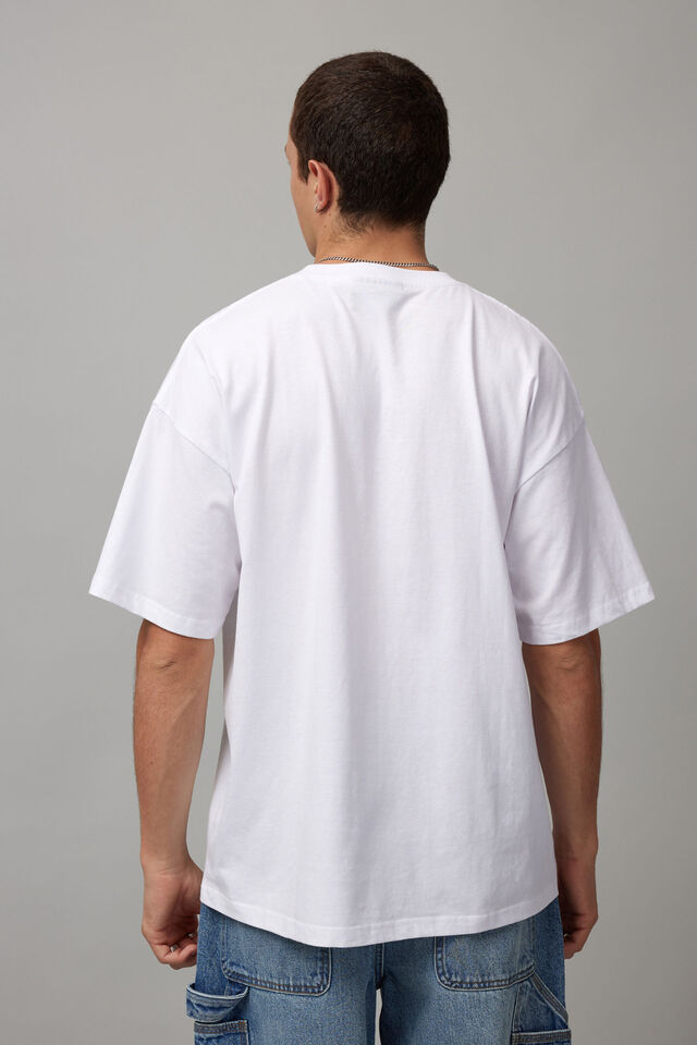 Half Half X Garfield T Shirt, LCN GAR WHITE/GARFIELD
