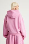Authentics Oversized Zip Thru Hoodie, WASHED POP PINK - example image 3