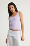 Authentics Scoop Rib Tank, CRISP LILAC - example image 1