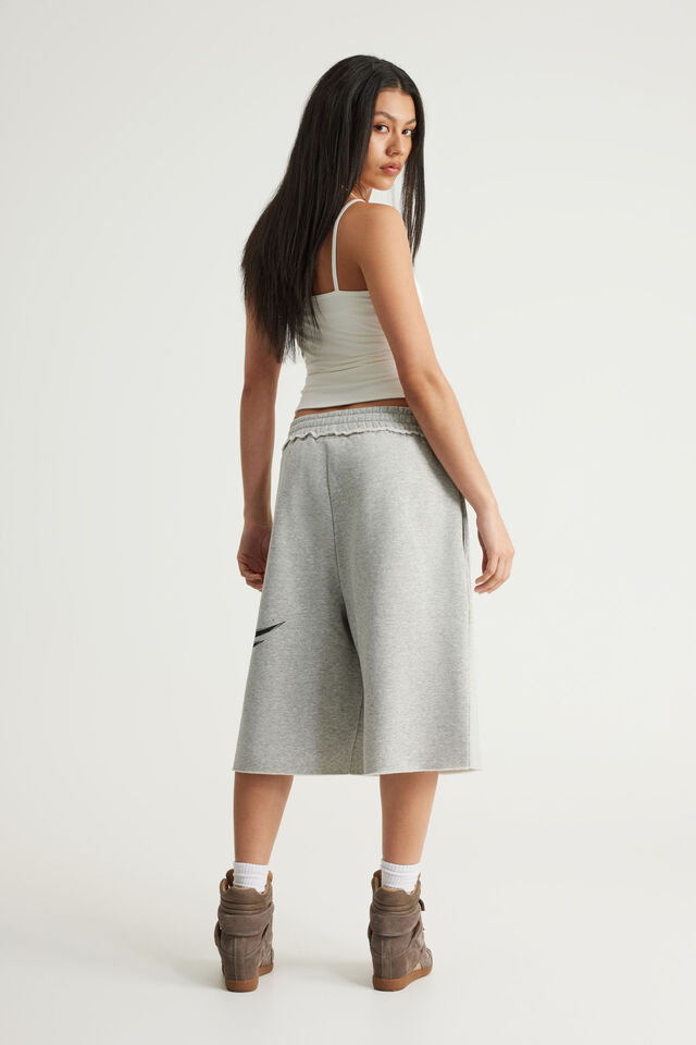 Baggy Track Short, NTN GREY MARLE/CROSSES