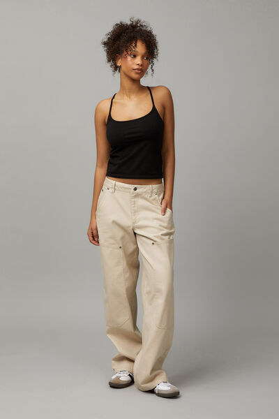 Laine Woven Worker Pant, UTILITY TAN