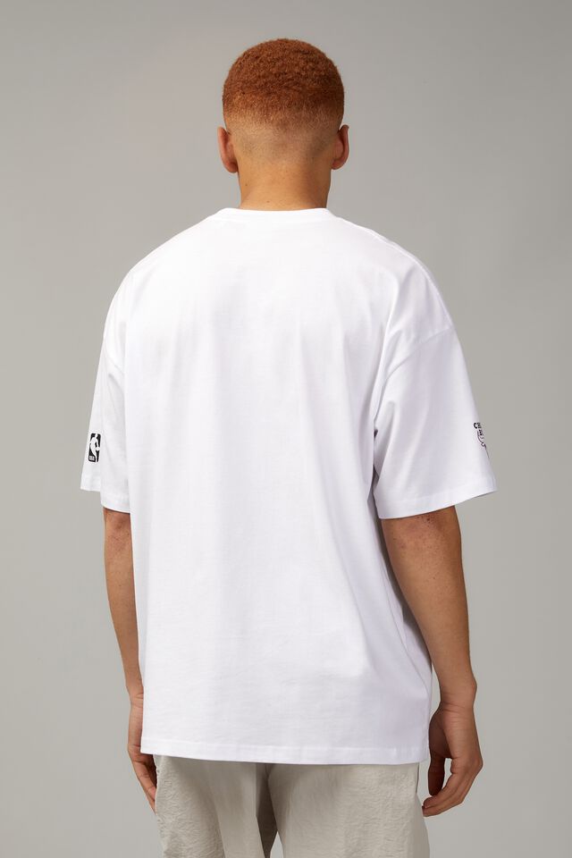 LA Lakers Team Script White Oversized T-Shirt