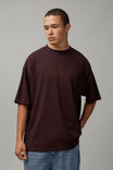 Heavy Weight Box Fit Graphic Tshirt, WASHED WINE/TRIBECA - alternate image 1