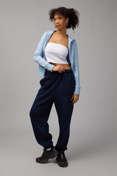 Super Slouchy Trackpant, NAVY