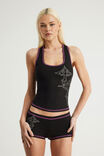 Graphic Racer Tank, BLACK/PINK CROSSFIRE - example image 1