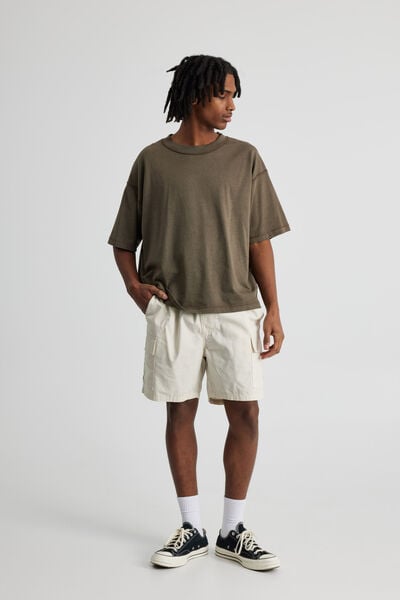 Pull On Cargo Short, IVORY