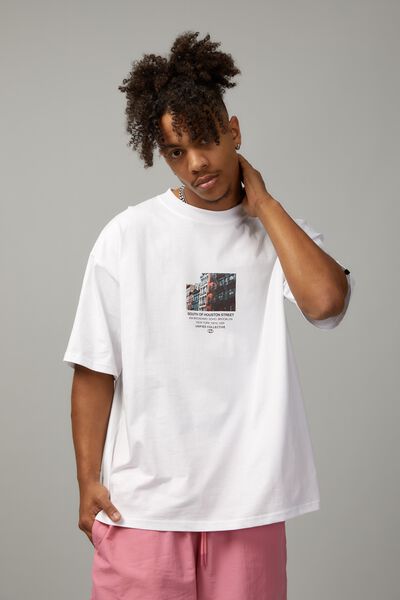 Box Fit Unified Tshirt, WHITE/SOHO STREET