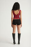 Raya Pull On Short, BLACK/ICED OUT CROSSES - example image 3