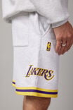Nba Hype Fleece Short, LCN NBA SILVER MARLE/LAKERS TIPPED - alternate image 4