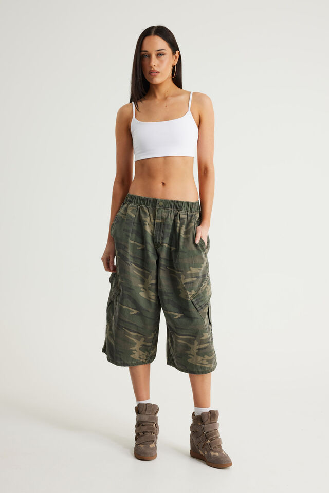 Snatched Crop Cami, WHITE